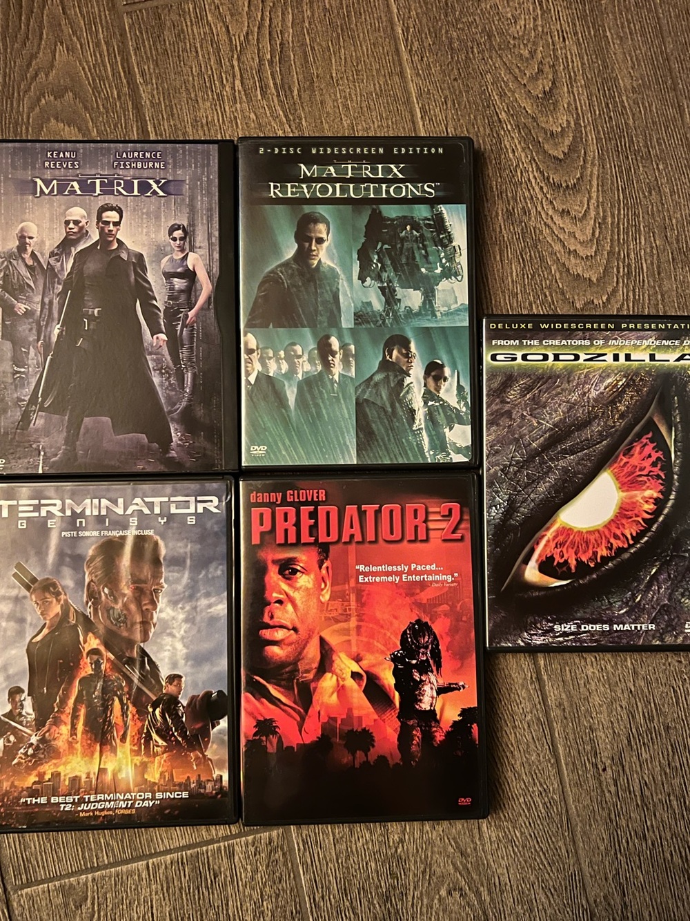 Reality Glitch Bundle | Matrix Terminator Predator 2 Godzilla 5 DVD Lot